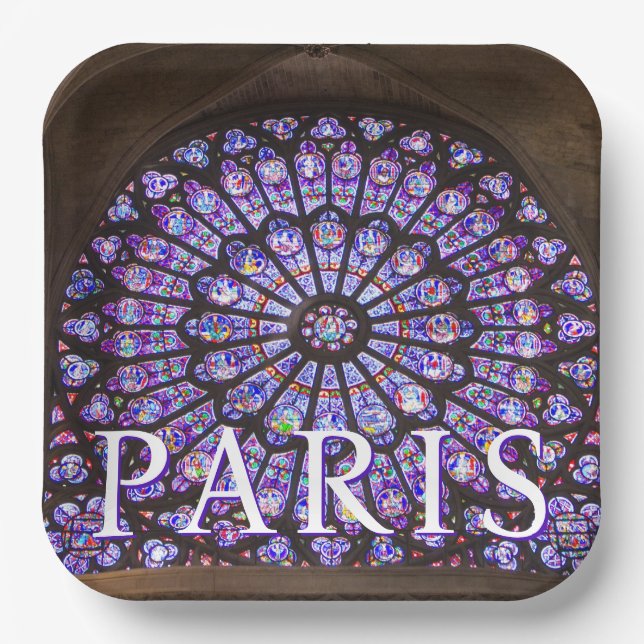 Notre Dame Cathedral | Paris, France Paper Plates (Front)