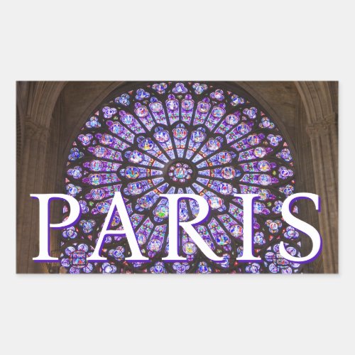 Notre Dame Cathedral  Paris France Rectangular Sticker