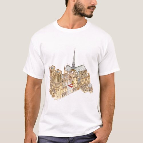 Notre_Dame Cathedral Paris France T_Shirt