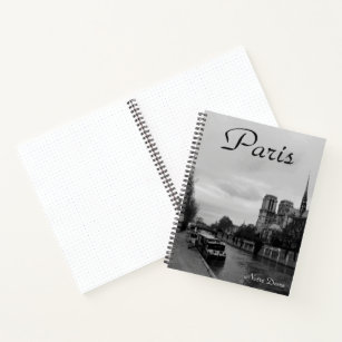 Notre Dame Cathedral Paris France Travel Photo Notebook