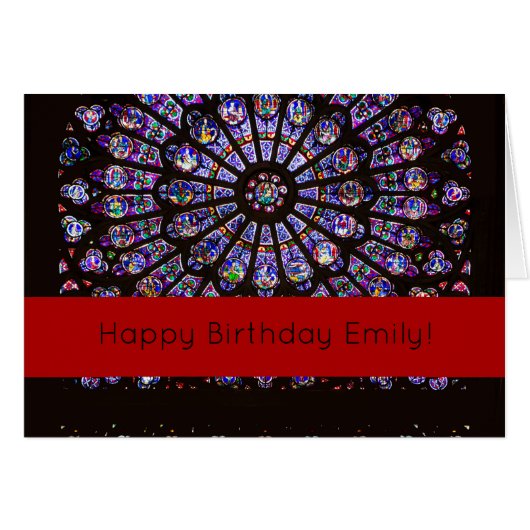 Notre Dame Cathedral Paris Rose Window (Front Horizontal)