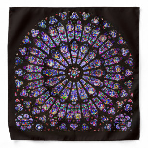 Notre Dame Cathedral Paris Rose Window Bandana