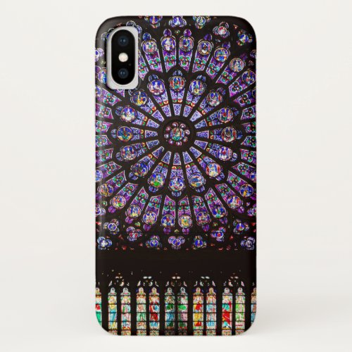 Notre Dame Cathedral Paris Rose Window iPhone X Case
