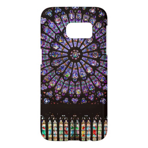 Notre Dame Cathedral Paris Rose Window Samsung Galaxy S7 Case