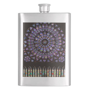 Notre Dame Cathedral Paris Rose Window Flask