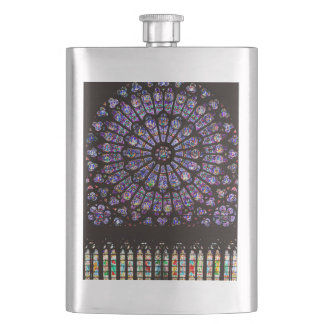 Notre Dame Cathedral Paris Rose Window Flask