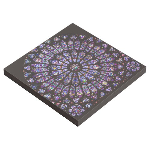 Notre Dame Cathedral Paris Rose Window Gallery Wrap