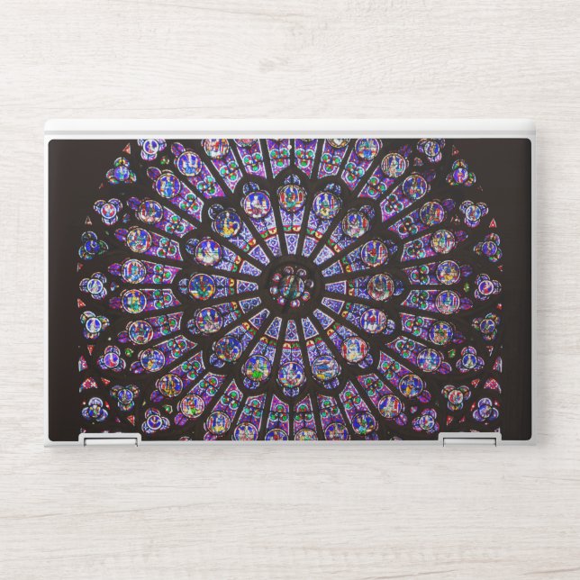 Notre Dame Cathedral Paris Rose Window HP Laptop Skin (Front)