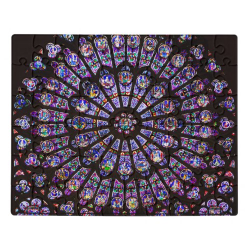 Notre Dame Cathedral Paris Rose Window Jigsaw Puzzle