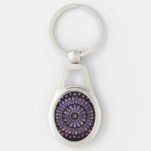 Notre Dame Cathedral Paris Rose Window Keychain