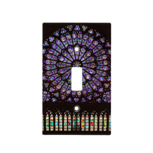 Notre Dame Cathedral Paris Rose Window Light Switch Cover