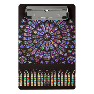 Notre Dame Cathedral Paris Rose Window Mini Clipboard