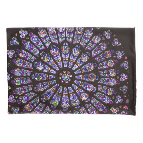 Notre Dame Cathedral Paris Rose Window Pillow Case