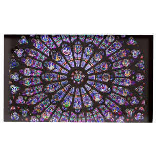 Notre Dame Cathedral Paris Rose Window Place Card Holder