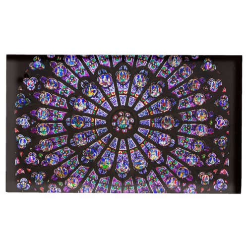 Notre Dame Cathedral Paris Rose Window Place Card Holder