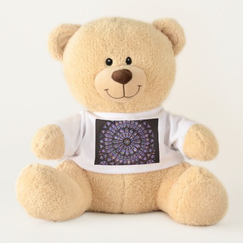 Notre Dame Cathedral Paris Rose Window Teddy Bear