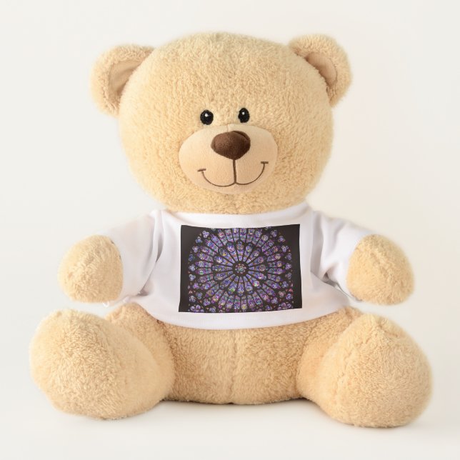 Notre Dame Cathedral Paris Rose Window Teddy Bear (Front)