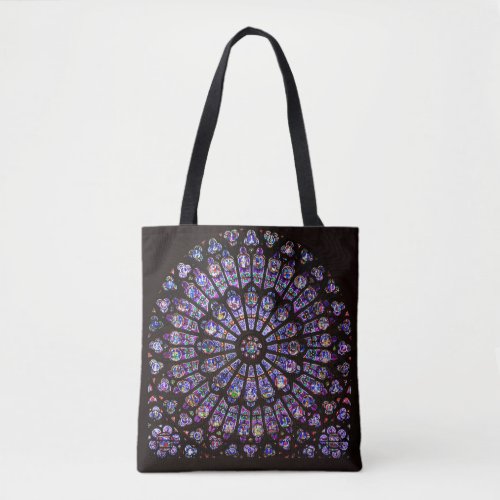 Notre Dame Cathedral Paris Rose Window Tote Bag