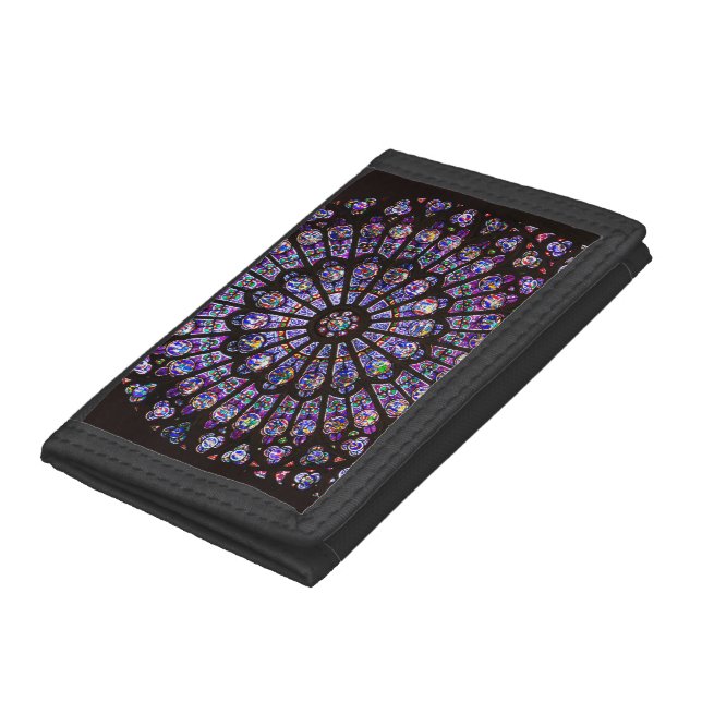 Notre Dame Cathedral Paris Rose Window Trifold Wallet (Bottom)