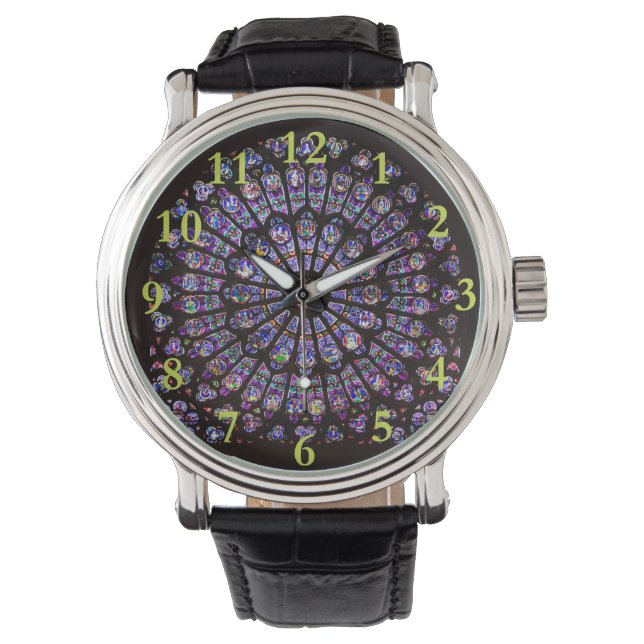 Notre Dame Cathedral Paris Rose Window Watch (Front)