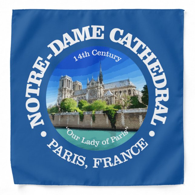 Notre Dame Cathedral (rd) Bandana (Front)