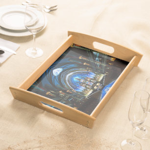 Notre Dame Cathedral Serving Tray