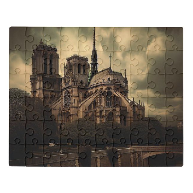 Notre Dame Cathedral Spier, Paris France Jigsaw Puzzle (Puzzle Horizontal)