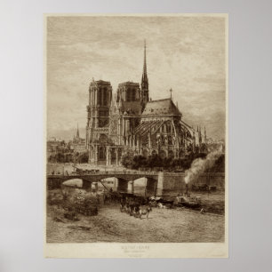 Notre-Dame – Cathédrale – Kathedrale Paris Poster