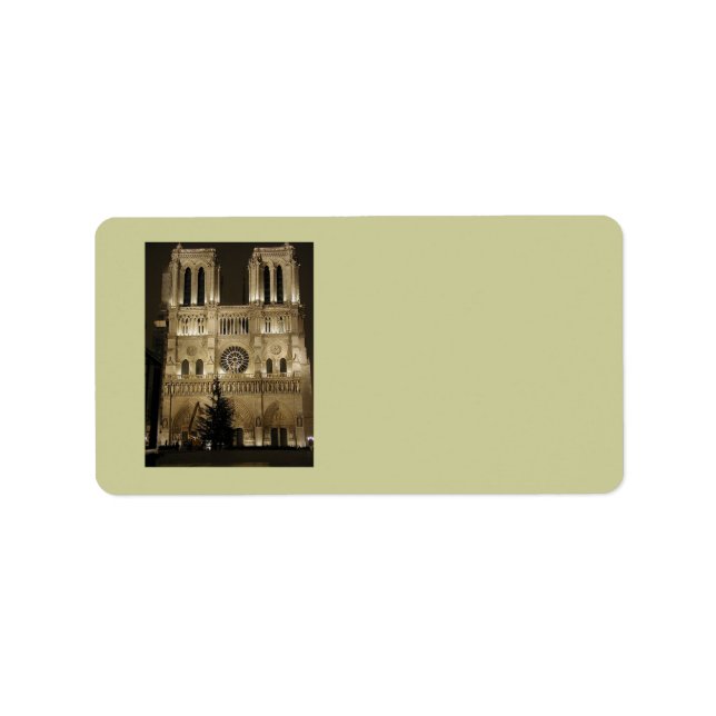 Notre Dame Church Address Label (Front)
