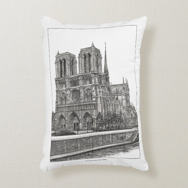 Notre Dame de Paris  Accent Pillow (Front(Vertical))