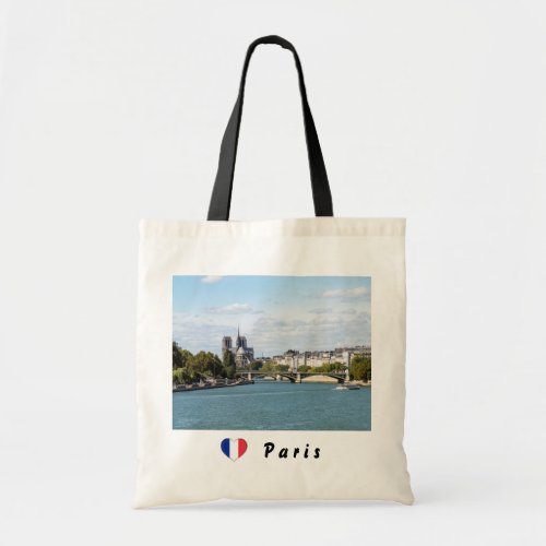 Notre Dame de Paris and Seine river _ France Tote Bag
