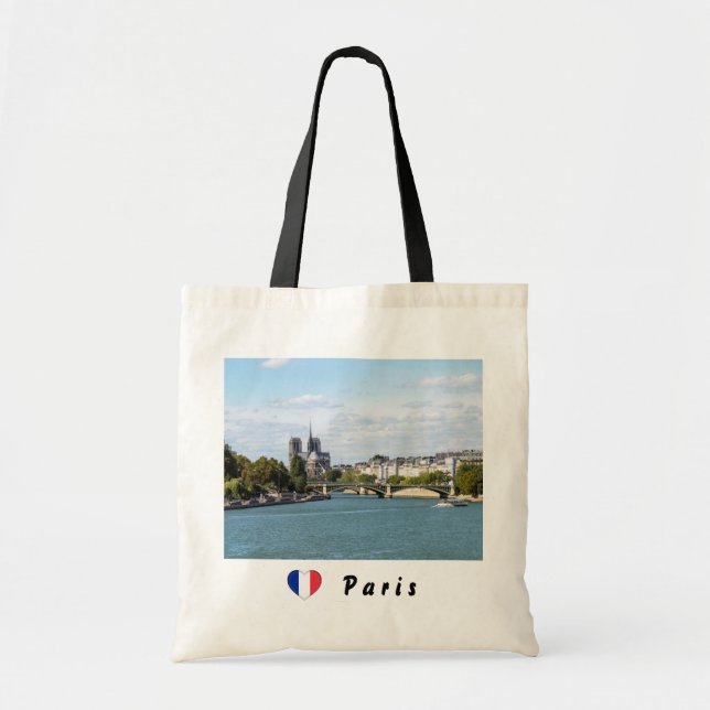 Notre Dame de Paris and Seine river - France Tote Bag (Front)