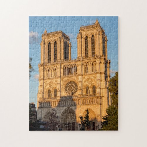 Notre Dame de Paris at Golden Hour _ Paris France Jigsaw Puzzle