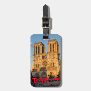 Notre Dame de Paris at Golden Hour - Paris, France Luggage Tag
