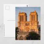 Notre Dame de Paris at Golden Hour - Paris, France Postcard