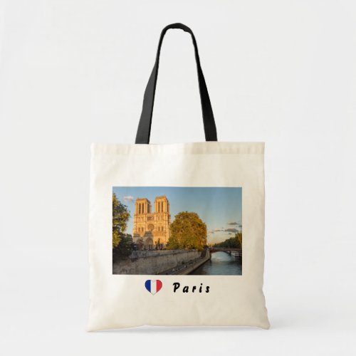 Notre Dame de Paris at Golden Hour _ Paris France Tote Bag