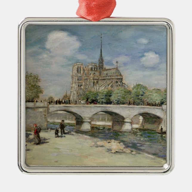 Notre Dame de Paris, c.1900 Metal Ornament (Front)