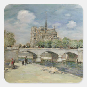 Notre Dame de Paris, c.1900 Square Sticker