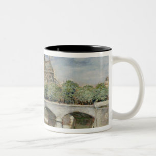 Notre Dame de Paris, c.1900 Two-Tone Coffee Mug