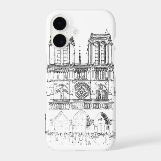 Notre Dame de Paris Case-Mate iPhone Case (Back)