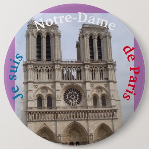 Notre Dame de Paris Cathedral 2 Button