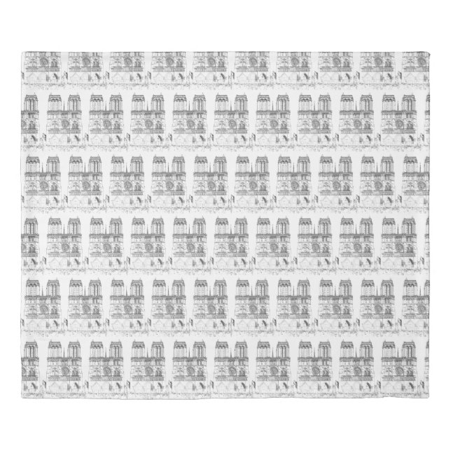 Notre Dame de Paris Duvet Cover (Front)