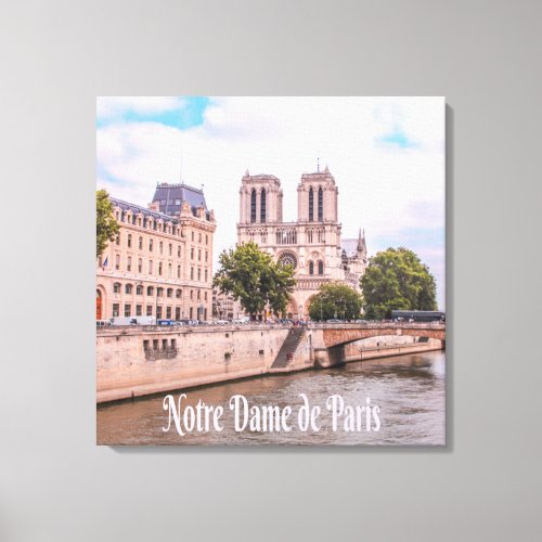 Notre Dame de Paris France Catholic cathedral Canvas Print