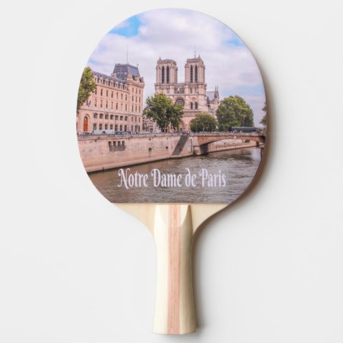 Notre Dame de Paris France Catholic cathedral Ping Pong Paddle