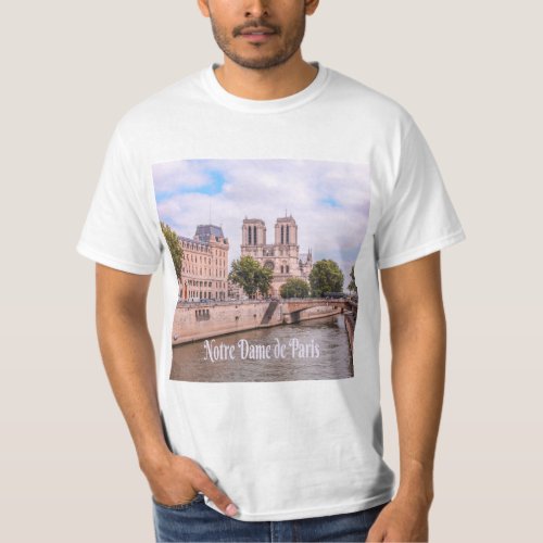 Notre Dame de Paris France Catholic cathedral T_Shirt