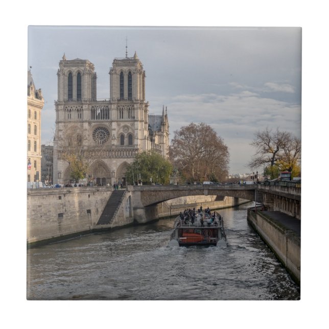 Notre Dame de Paris, France Ceramic Tile (Front)