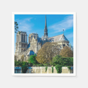 Notre Dame de Paris in France Napkins