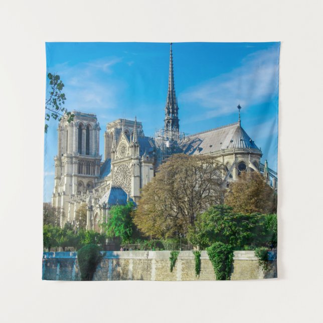 Notre Dame de Paris in France Tapestry (Front)
