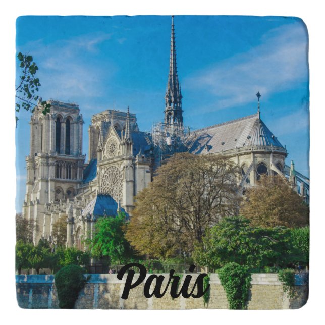 Notre Dame de Paris in France Trivet (Front)