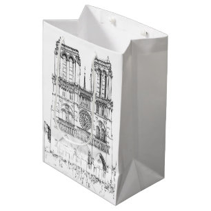 Notre Dame de Paris - Paris, France Medium Gift Bag